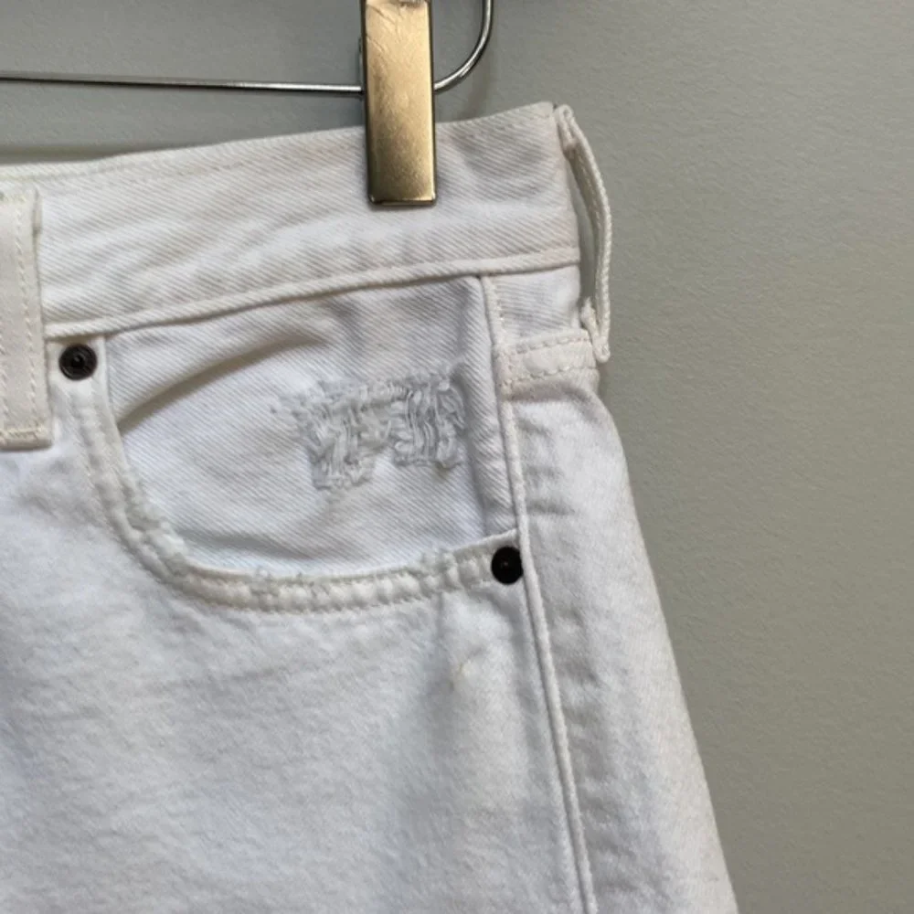 ❗️SOLD❗️Aritzia Denim Forum White Ex Boyfriend Shorts Size 25 - Picture 5 of 13